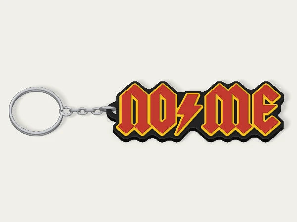 Portachiavi personalizzato AC/DC — design personalizzato di esempio