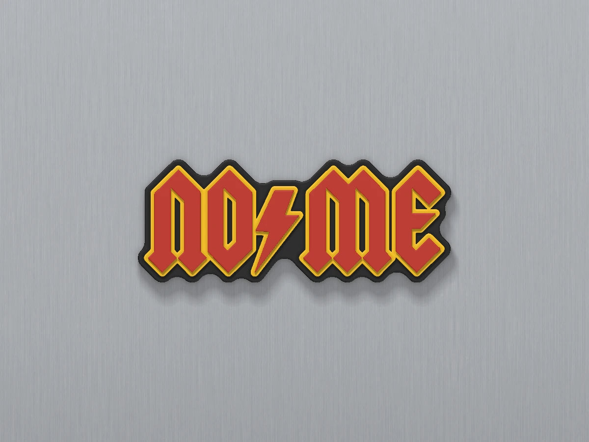 Íman personalizado AC/DC — design personalizado de exemplo