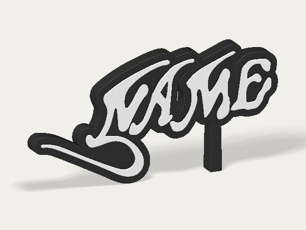 Aerosmith Custom Logo Display Sign — example personalised design