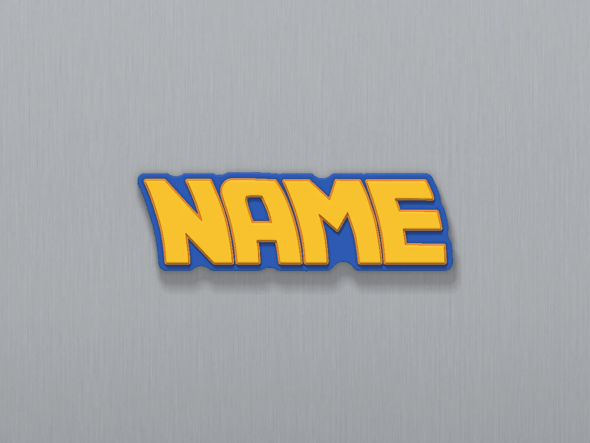 Back to the Future Custom Name Magnet — example personalised design