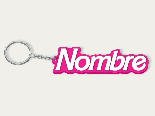 Llavero personalizado Barbie — diseño personalizado de ejemplo