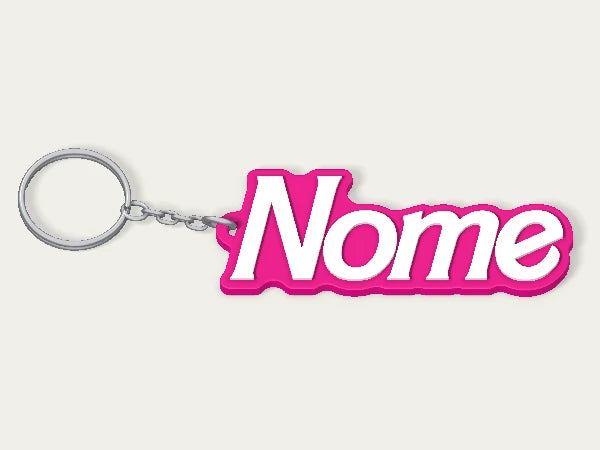 Portachiavi personalizzato Barbie — design personalizzato di esempio