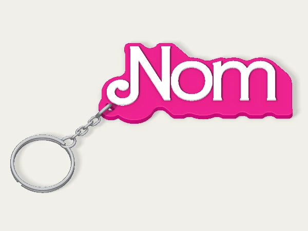 Porte-clés personnalisé Barbie Retro — design personnalisé en exemple