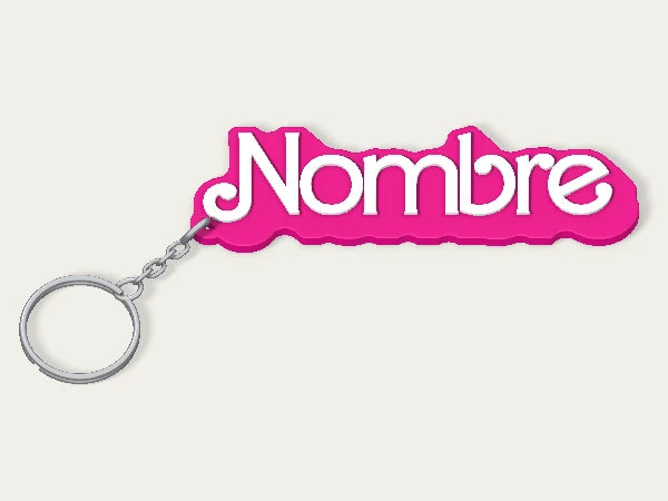 Llavero personalizado Barbie Retro — diseño personalizado de ejemplo