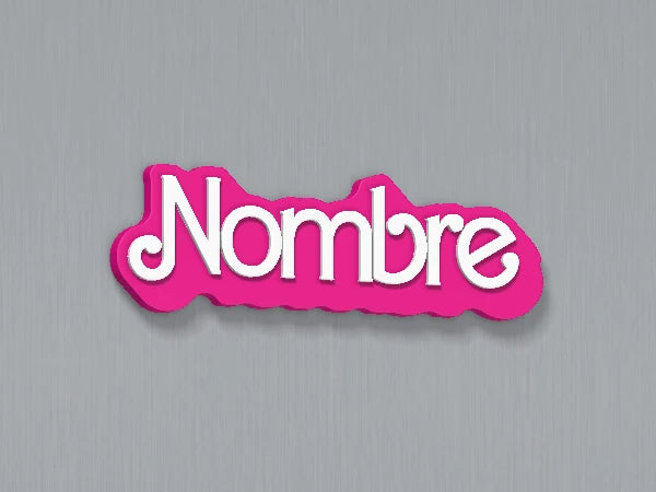 Imán personalizado Barbie Retro — diseño personalizado de ejemplo