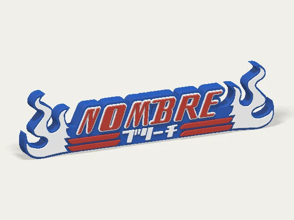 Letrero personalizado Bleach — diseño personalizado de ejemplo
