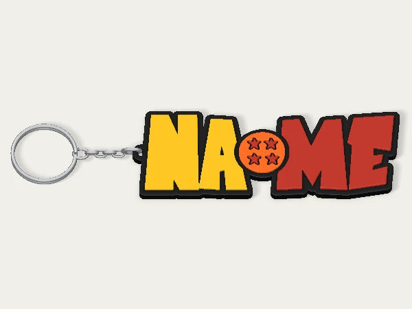 Dragon Ball Custom Keychain — example personalised design