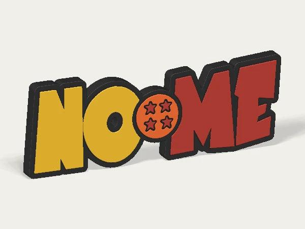 Targa personalizzata Dragon Ball — design personalizzato di esempio