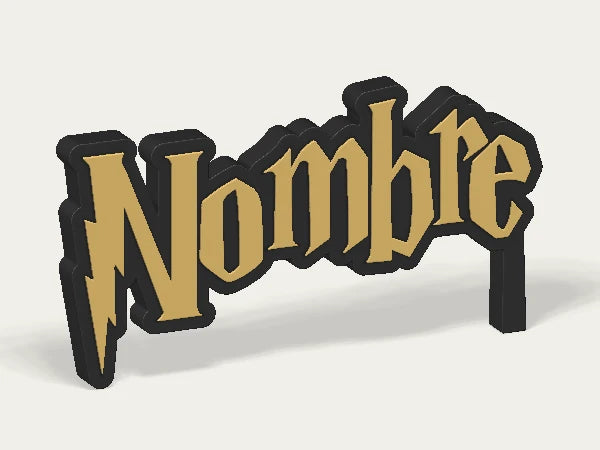 Letrero personalizado Harry Potter — diseño personalizado de ejemplo