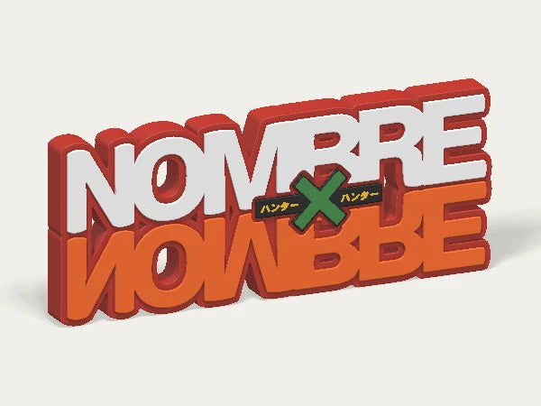 Letrero personalizado Hunter x Hunter — diseño personalizado de ejemplo