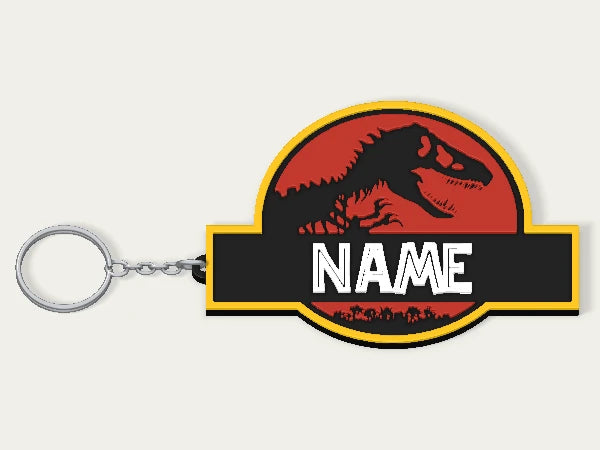 Jurassic Park Custom Keychain — example personalised design