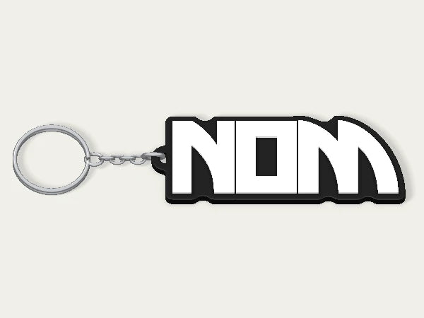 Porte-clés personnalisé KISS — design personnalisé en exemple