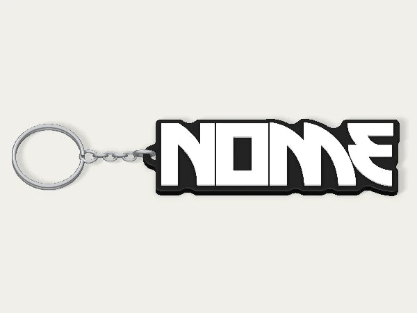 Portachiavi personalizzato KISS — design personalizzato di esempio