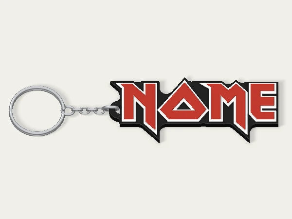 Portachiavi personalizzato Iron Maiden — design personalizzato di esempio