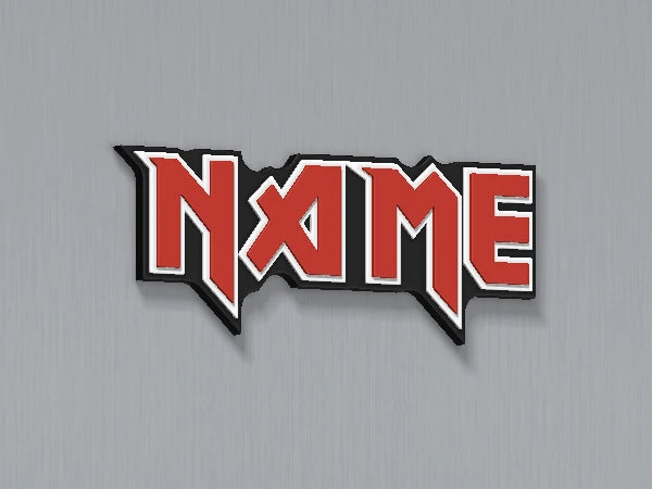Iron Maiden Custom Name Magnet — example personalised design