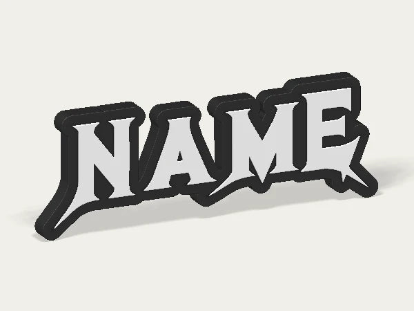 Megadeth Custom Logo Display Sign — example personalised design