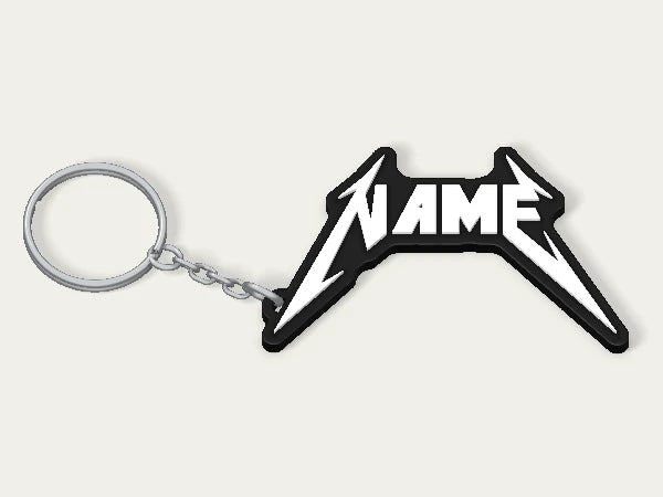 Metallica Custom Keychain — example personalised design