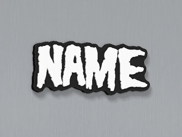 Misfits Custom Name Magnet — example personalised design