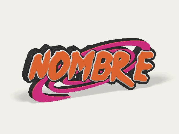 Letrero personalizado Naruto — diseño personalizado de ejemplo