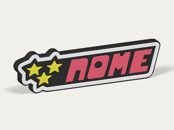 Targa personalizzata Powerpuff Girls — design personalizzato di esempio