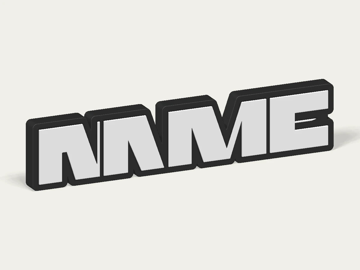 Rammstein Schild mit Namen — Beispiel personalisiertes Design