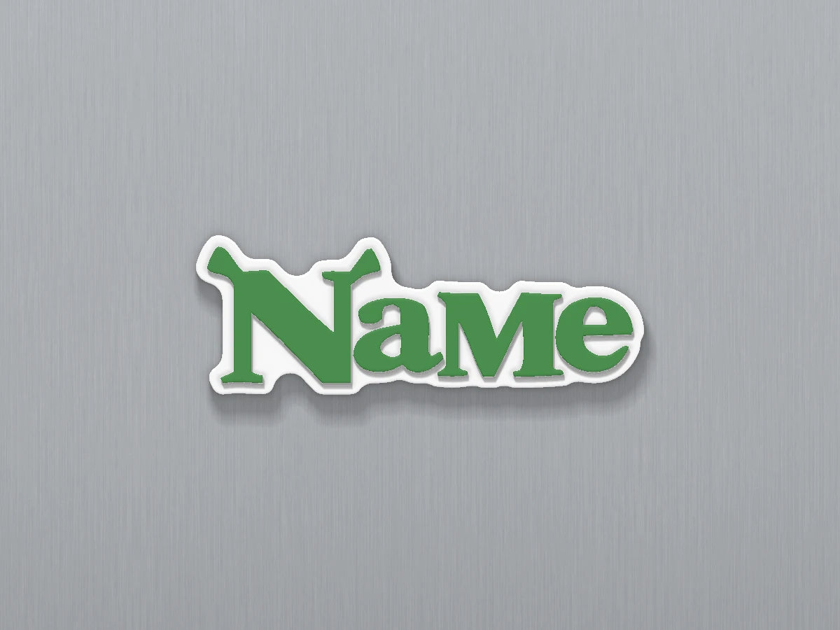 Shrek Custom Name Magnet — example personalised design