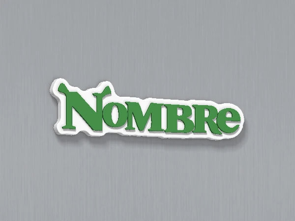 Imán personalizado Shrek — diseño personalizado de ejemplo