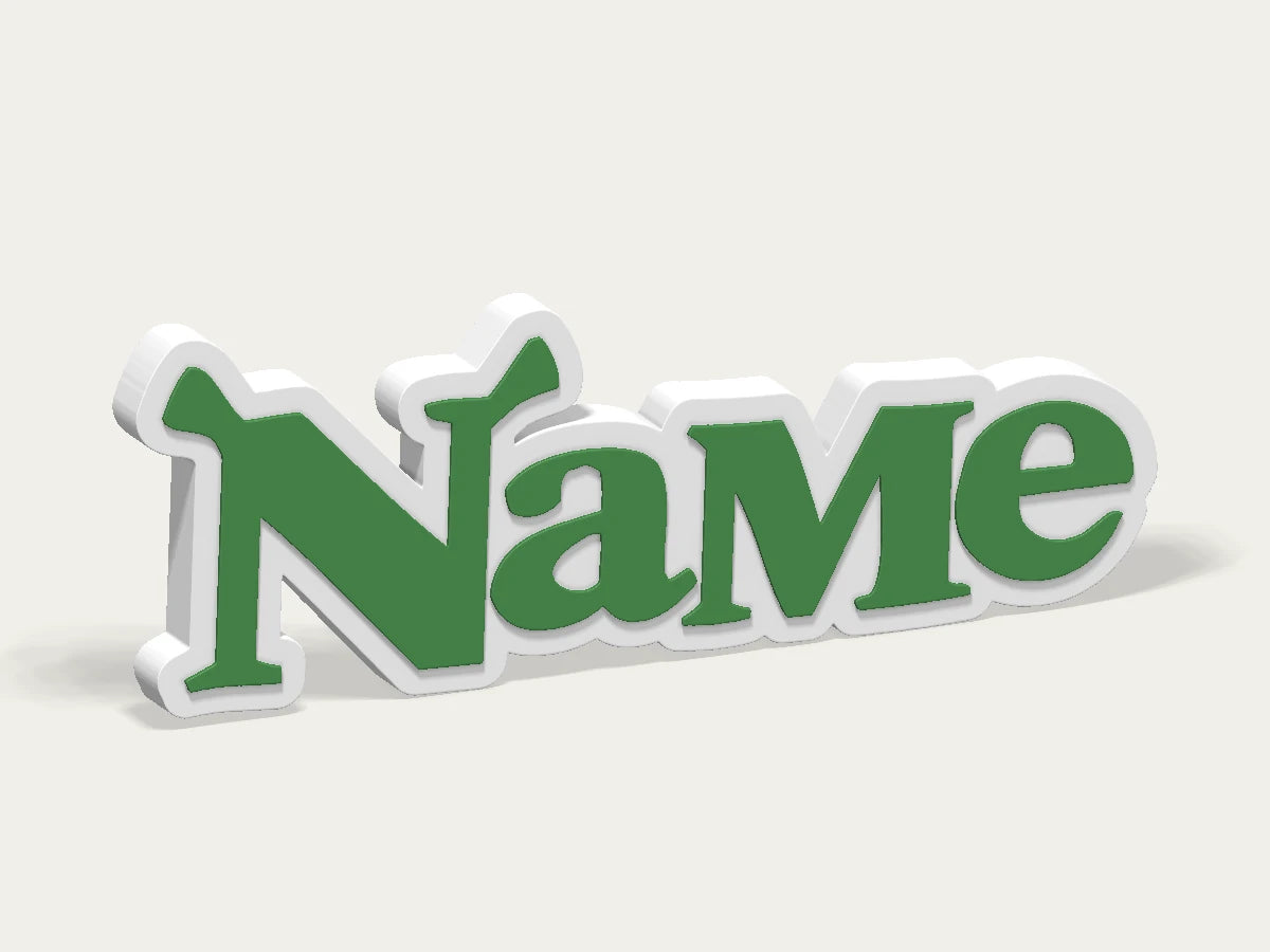 Shrek Custom Logo Display Sign — example personalised design