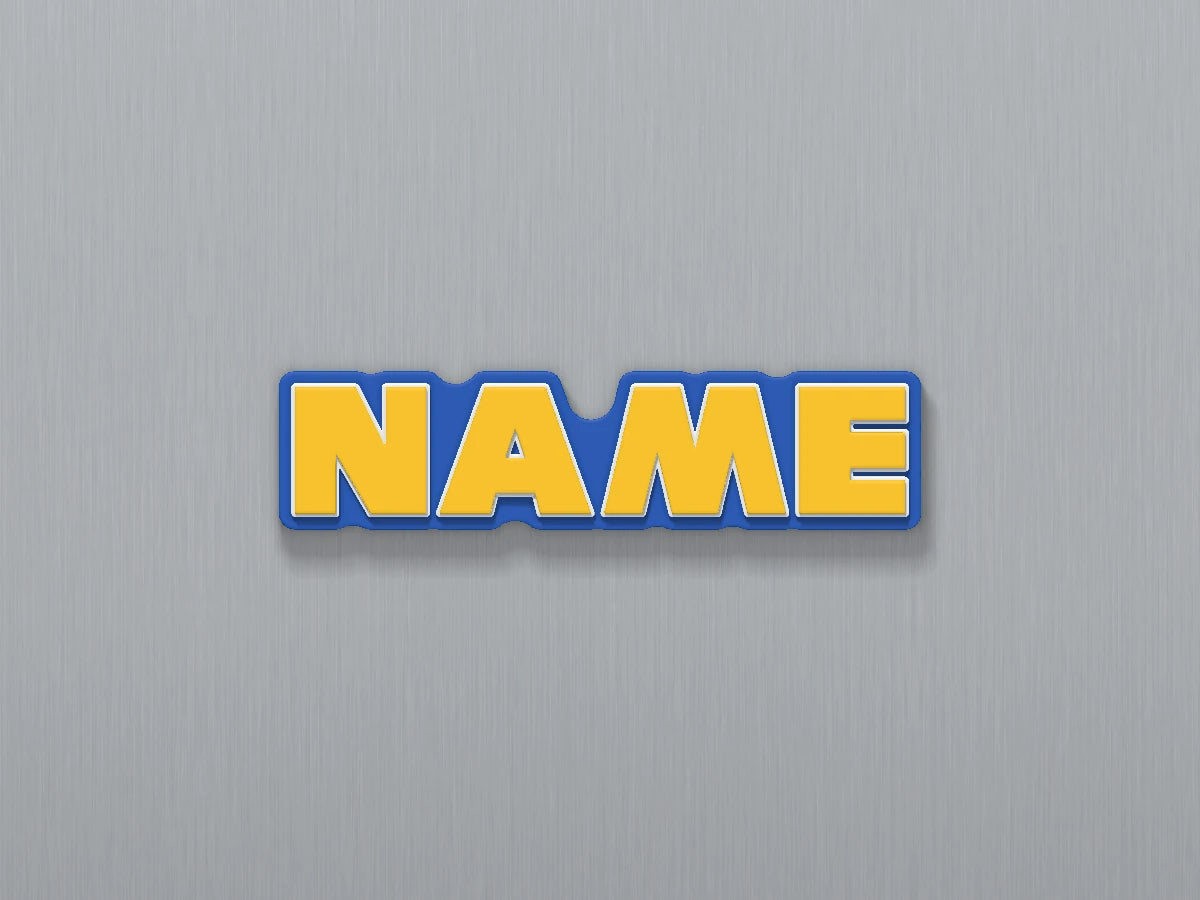 Sonic Custom Name Magnet — example personalised design