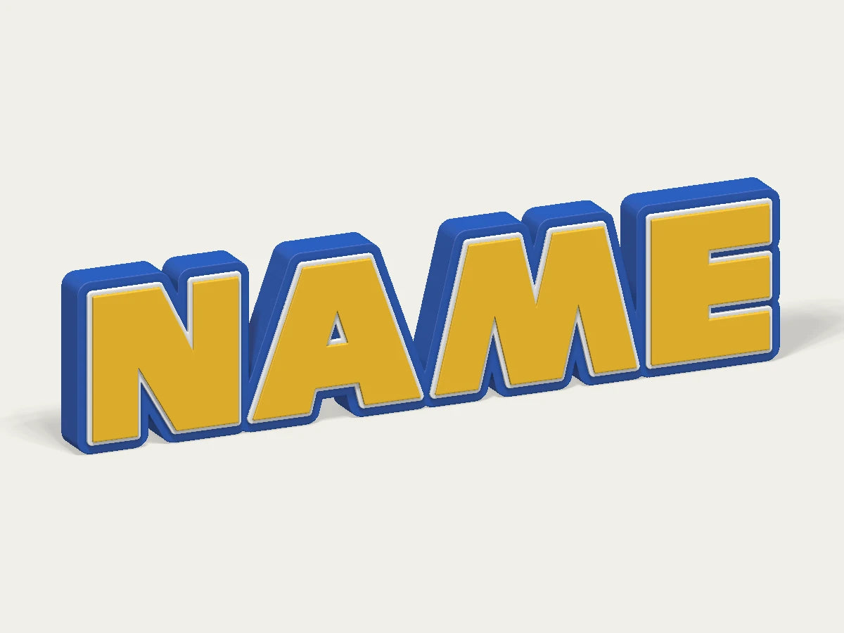 Sonic Custom Logo Display Sign — example personalised design