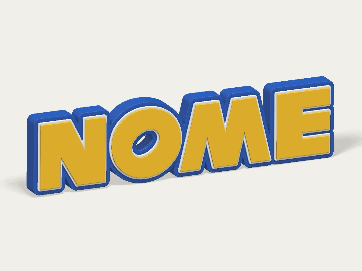 Placa personalizada Sonic — design personalizado de exemplo