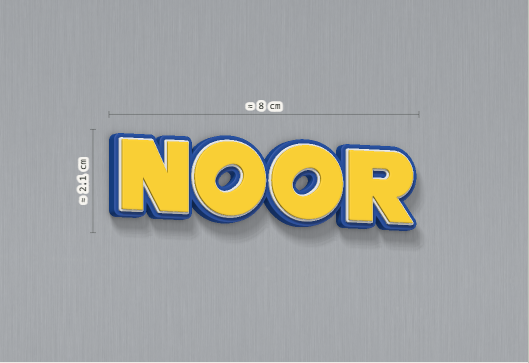 SONIC MAGNET personalised with NOOR
