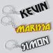 Kiss band custom keychains