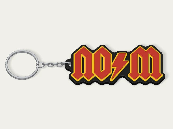 Porte-clés personnalisé AC/DC — design personnalisé en exemple