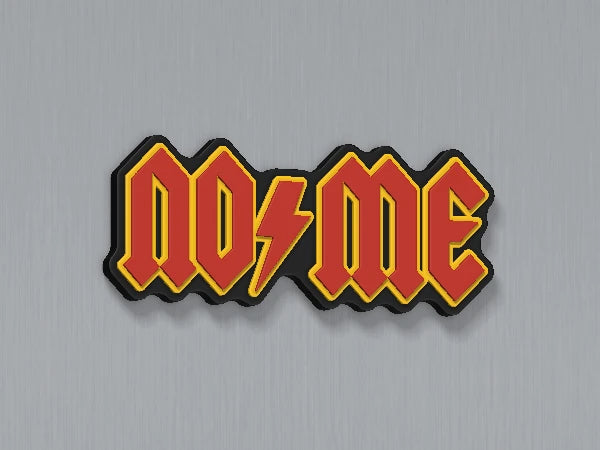 Calamita personalizzata AC/DC — design personalizzato di esempio