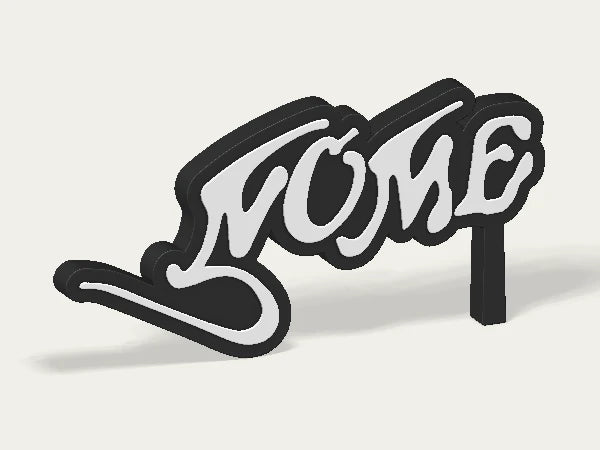 Placa personalizada Aerosmith — design personalizado de exemplo
