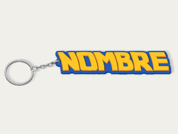Llavero personalizado Back to the Future — diseño personalizado de ejemplo