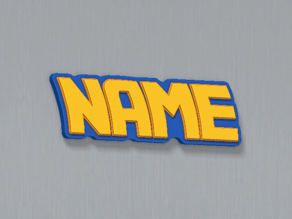 Back to the Future Custom Name Magnet — example personalised design