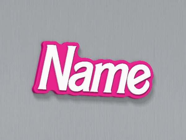 Barbie Custom Name Magnet — example personalised design