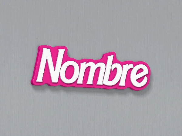 Imán personalizado Barbie — diseño personalizado de ejemplo