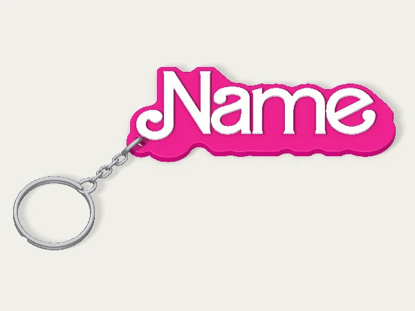 Barbie Retro Custom Keychain — example personalised design