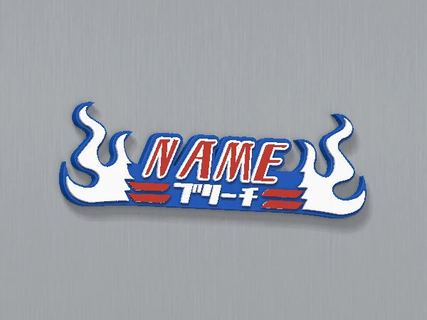 Bleach Custom Name Magnet — example personalised design