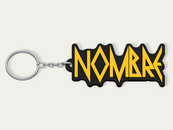 Llavero personalizado Def Leppard — diseño personalizado de ejemplo