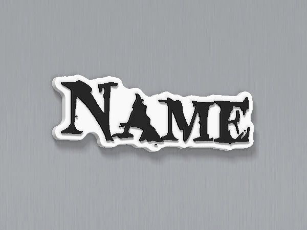 Demon Slayer Custom Name Magnet — example personalised design