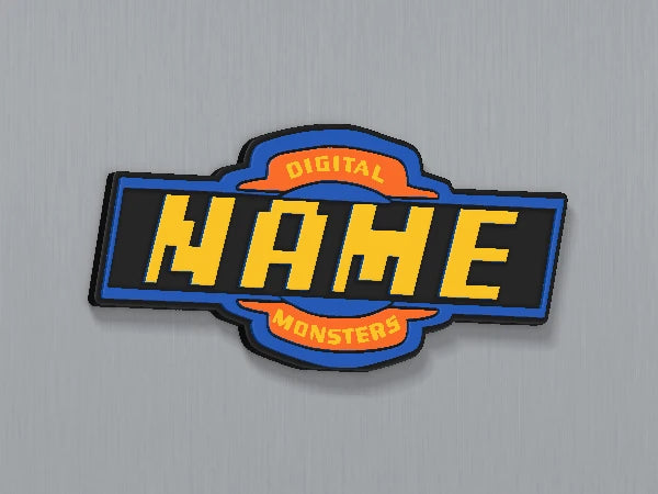Digimon Custom Name Magnet — example personalised design