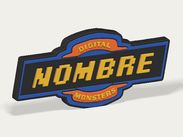 Letrero personalizado Digimon — diseño personalizado de ejemplo