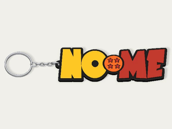 Portachiavi personalizzato Dragon Ball — design personalizzato di esempio