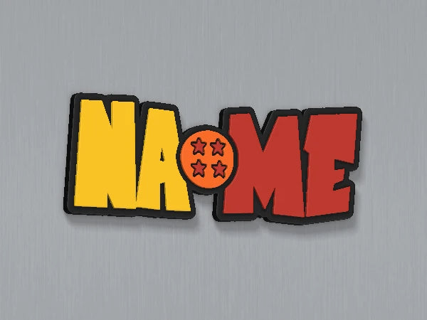 Dragon Ball Custom Name Magnet — example personalised design