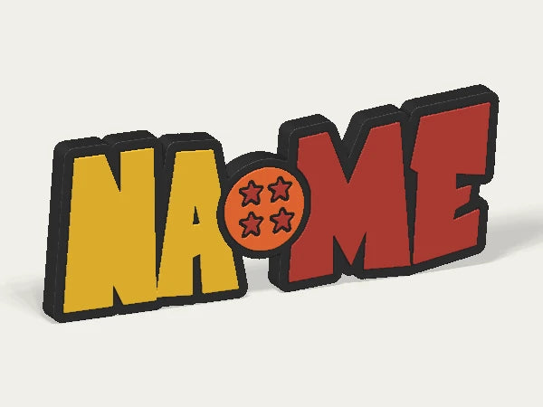 Dragon Ball Custom Logo Display Sign — example personalised design