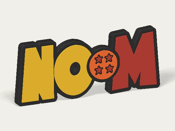 Plaque personnalisée Dragon Ball — design personnalisé en exemple